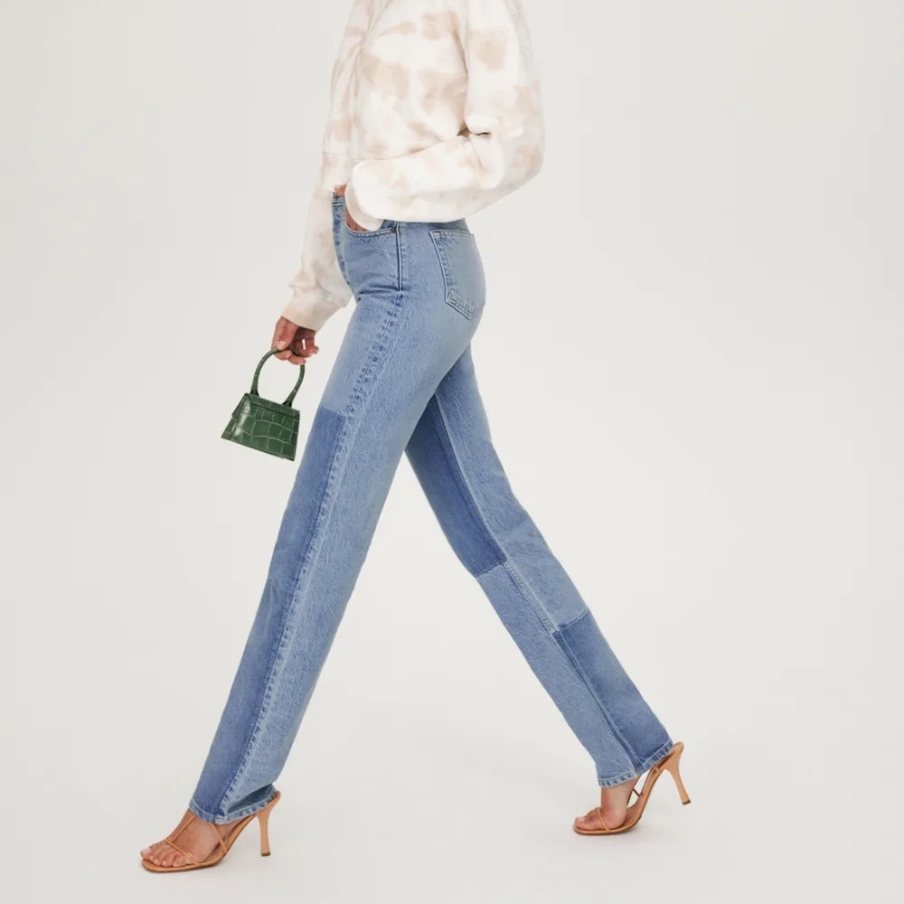 Reformation Cynthia Shadow High-rise Long Jeans